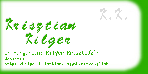 krisztian kilger business card